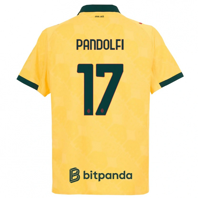 Danxen Damen Fabio Pandolfi #17 Gelb Schwarz Ausweichtrikot Trikot 2025/26 T-Shirt Österreich