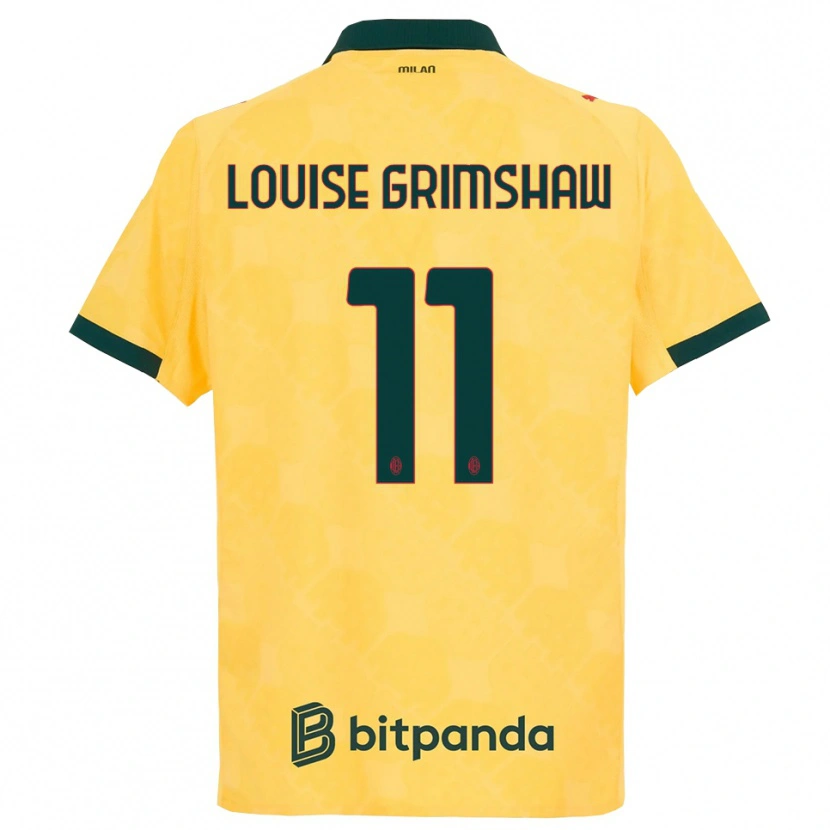 Danxen Damen Christy Louise Grimshaw #11 Gelb Schwarz Ausweichtrikot Trikot 2025/26 T-Shirt Österreich