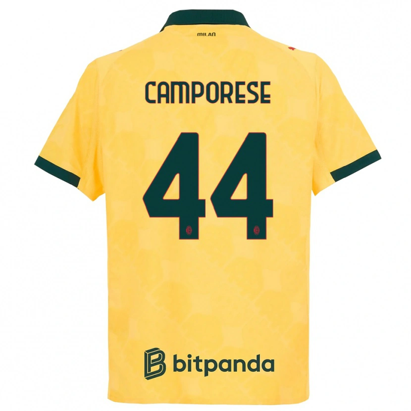 Danxen Damen Michele Camporese #44 Gelb Schwarz Ausweichtrikot Trikot 2025/26 T-Shirt Österreich