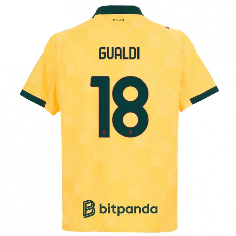 Danxen Damen Andrea Gualdi #18 Gelb Schwarz Ausweichtrikot Trikot 2025/26 T-Shirt Österreich