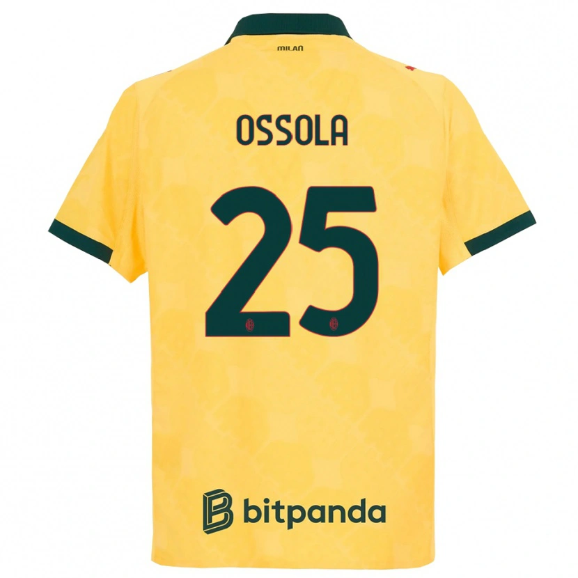 Danxen Damen Lorenzo Ossola #25 Gelb Schwarz Ausweichtrikot Trikot 2025/26 T-Shirt Österreich
