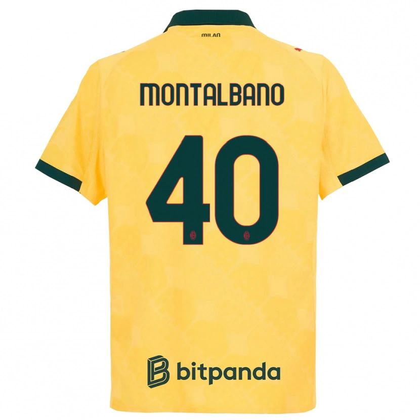 Danxen Damen Nicolo Montalbano #40 Gelb Schwarz Ausweichtrikot Trikot 2025/26 T-Shirt Österreich