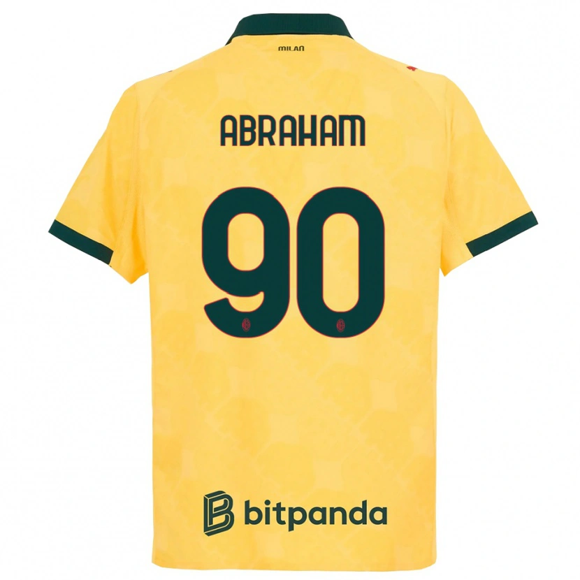 Danxen Damen Tammy Abraham #90 Gelb Schwarz Ausweichtrikot Trikot 2025/26 T-Shirt Österreich