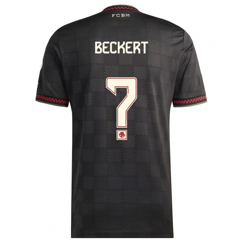 Danxen Damen Valentin Beckert #0 Schwarz Weiß Ausweichtrikot Trikot 2025/26 T-Shirt Österreich