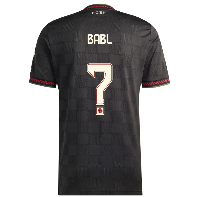 Danxen Damen Luca Babl #0 Schwarz Weiß Ausweichtrikot Trikot 2025/26 T-Shirt Österreich