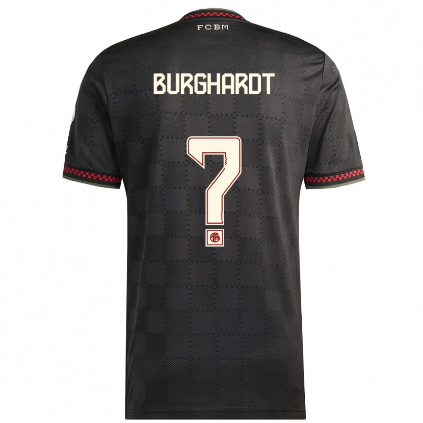 Danxen Damen Piet Burghardt #0 Schwarz Weiß Ausweichtrikot Trikot 2025/26 T-Shirt Österreich
