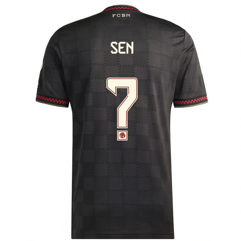 Danxen Damen Salih Sen #0 Schwarz Weiß Ausweichtrikot Trikot 2025/26 T-Shirt Österreich