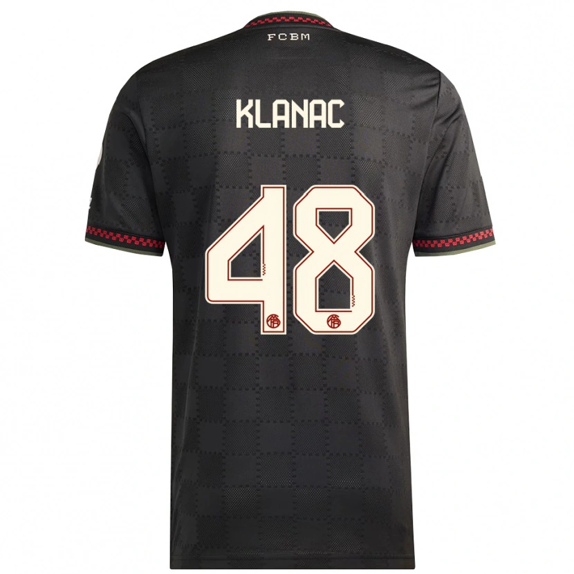 Danxen Damen Leon Klanac #48 Schwarz Weiß Ausweichtrikot Trikot 2025/26 T-Shirt Österreich