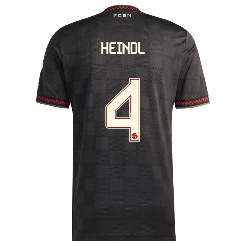 Danxen Damen David Heindl #4 Schwarz Weiß Ausweichtrikot Trikot 2025/26 T-Shirt Österreich