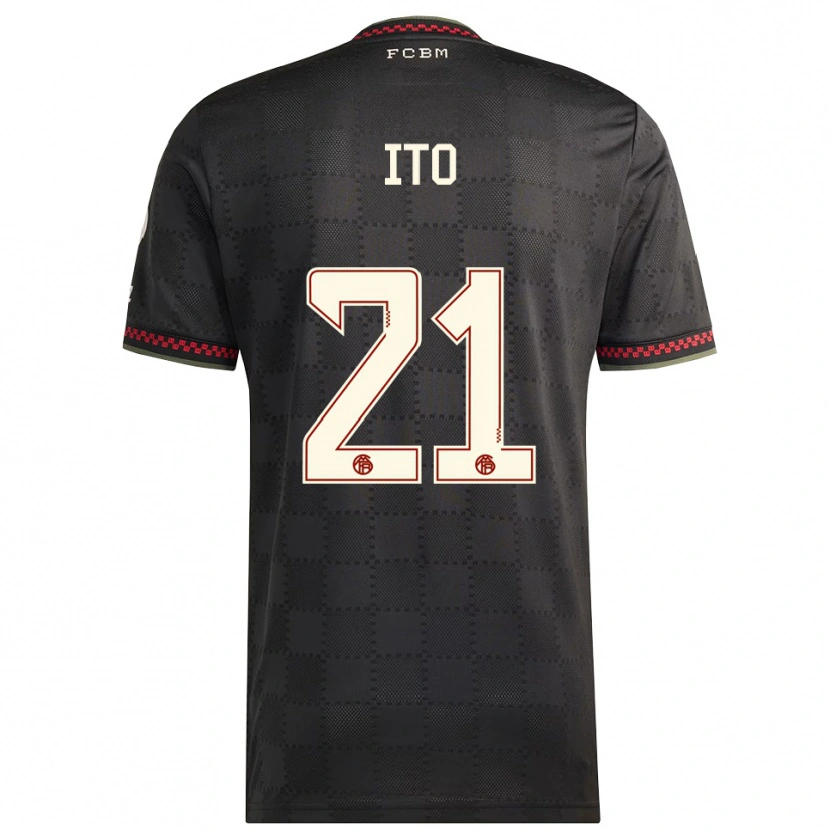 Danxen Damen Hiroki Ito #21 Schwarz Weiß Ausweichtrikot Trikot 2025/26 T-Shirt Österreich