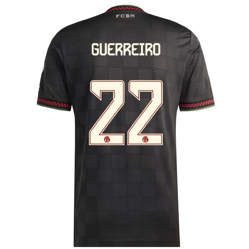 Danxen Damen Raphaël Guerreiro #22 Schwarz Weiß Ausweichtrikot Trikot 2025/26 T-Shirt Österreich