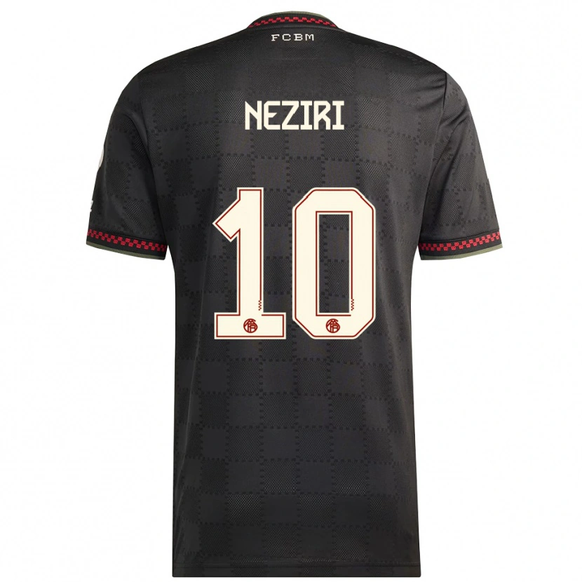 Danxen Damen Behar Neziri #10 Schwarz Weiß Ausweichtrikot Trikot 2025/26 T-Shirt Österreich