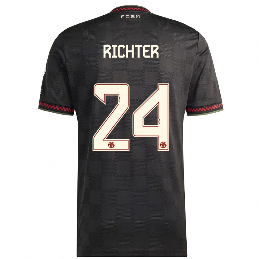 Danxen Damen Louis Richter #24 Schwarz Weiß Ausweichtrikot Trikot 2025/26 T-Shirt Österreich