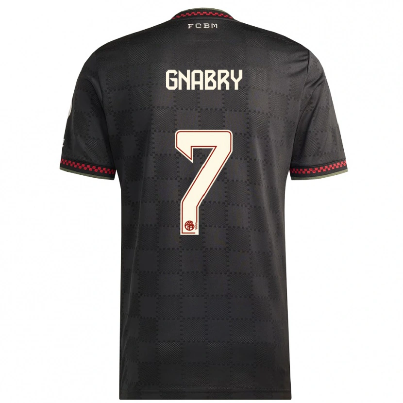 Danxen Damen Serge Gnabry #7 Schwarz Weiß Ausweichtrikot Trikot 2025/26 T-Shirt Österreich