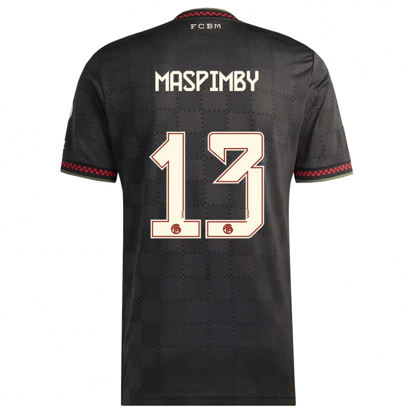 Danxen Damen Thibault Maspimby #13 Schwarz Weiß Ausweichtrikot Trikot 2025/26 T-Shirt Österreich