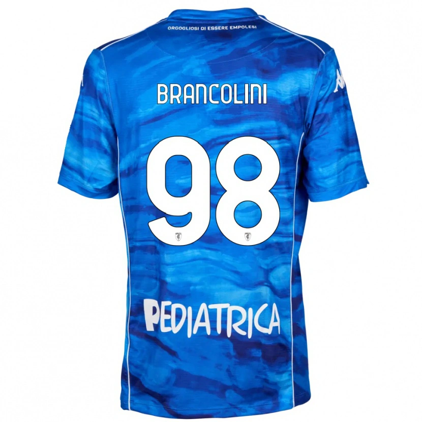 Danxen Kinder Federico Brancolini #98 Blau Weiß Heimtrikot Trikot 2025/26 T-Shirt Österreich