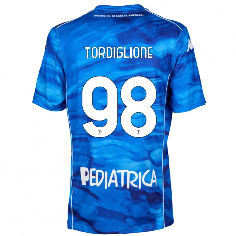 Danxen Kinder Nicolò Tordiglione #98 Blau Weiß Heimtrikot Trikot 2025/26 T-Shirt Österreich