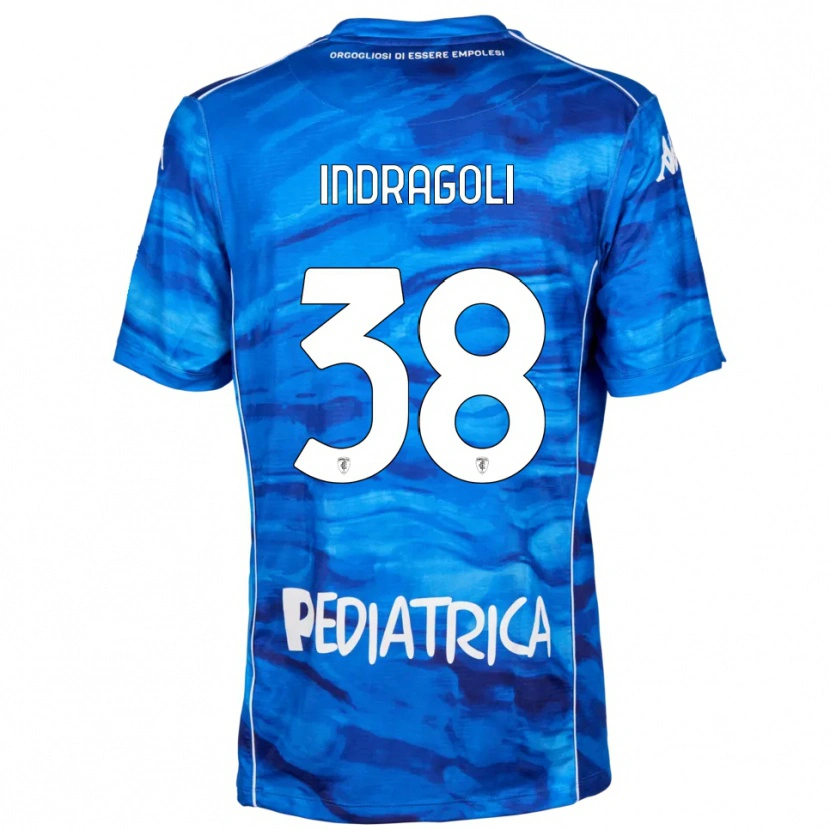 Danxen Kinder Gabriele Indragoli #38 Blau Weiß Heimtrikot Trikot 2025/26 T-Shirt Österreich