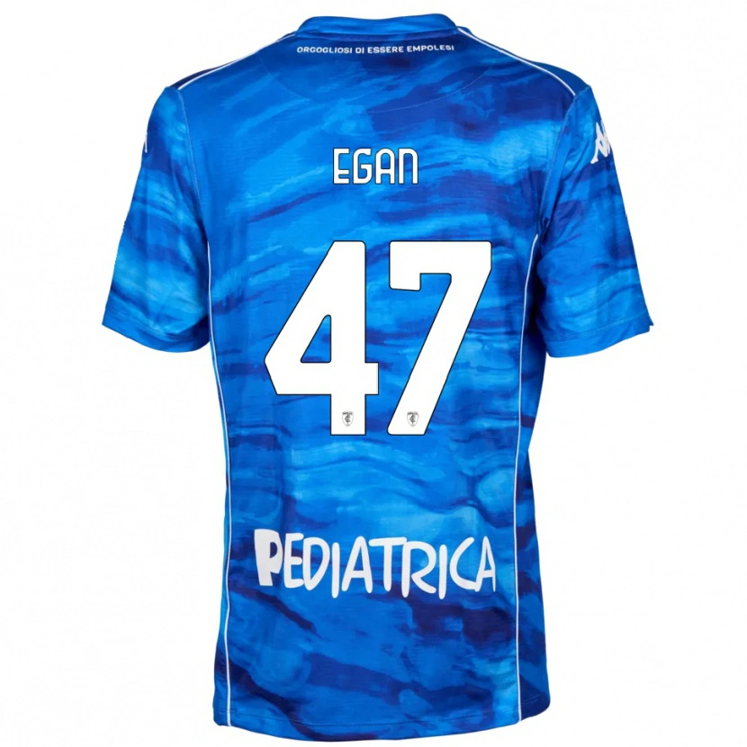 Danxen Kinder Matteo Egan #47 Blau Weiß Heimtrikot Trikot 2025/26 T-Shirt Österreich