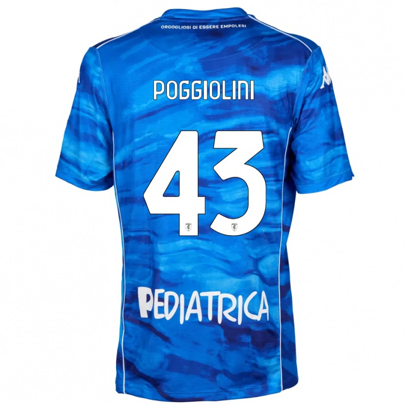 Danxen Kinder Duccio Poggiolini #43 Blau Weiß Heimtrikot Trikot 2025/26 T-Shirt Österreich