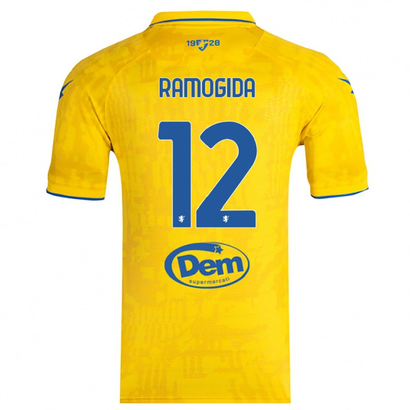 Danxen Kinder Tommaso Ramogida #12 Gelb Blau Heimtrikot Trikot 2025/26 T-Shirt Österreich