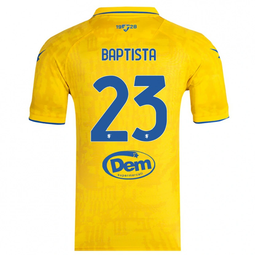 Danxen Kinder Viktor Baptista #23 Gelb Blau Heimtrikot Trikot 2025/26 T-Shirt Österreich