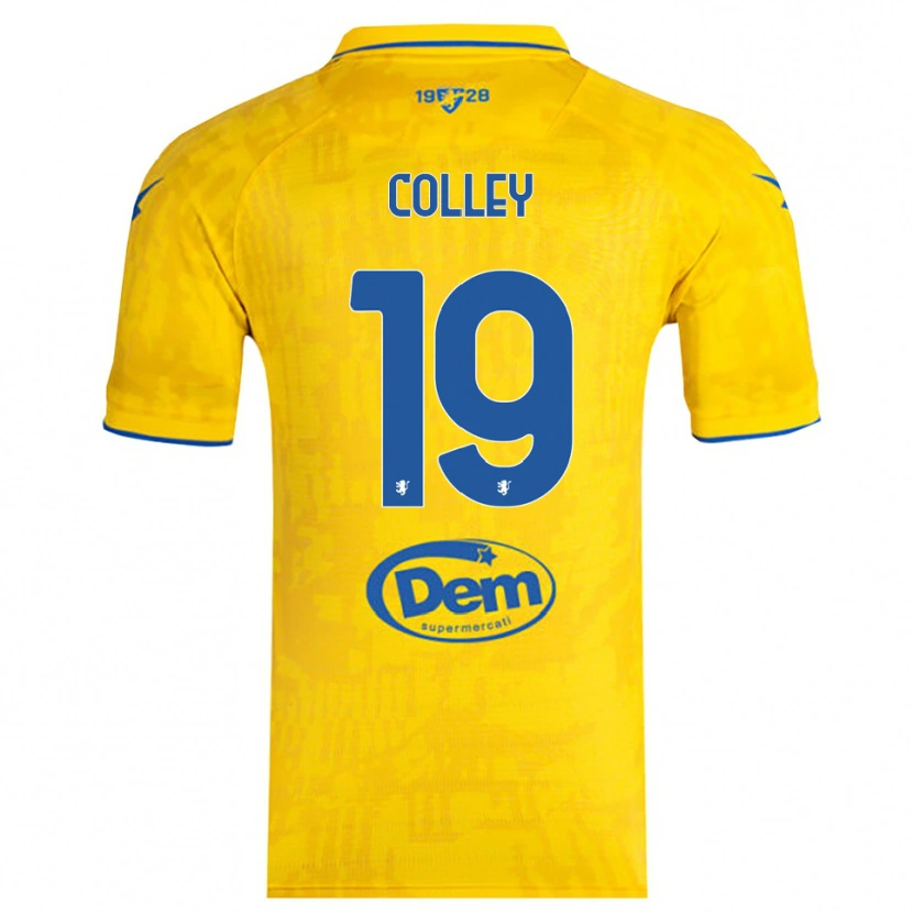 Danxen Kinder Muhammed Colley #19 Gelb Blau Heimtrikot Trikot 2025/26 T-Shirt Österreich
