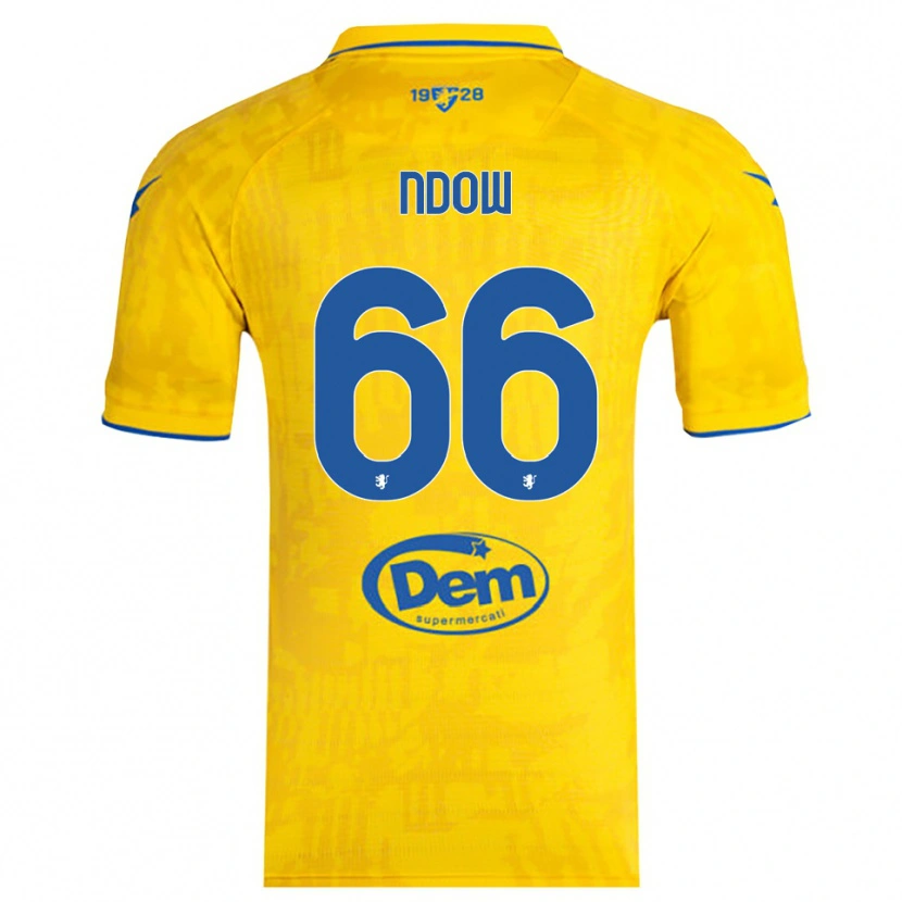 Danxen Kinder Abdoulie Ndow #66 Gelb Blau Heimtrikot Trikot 2025/26 T-Shirt Österreich