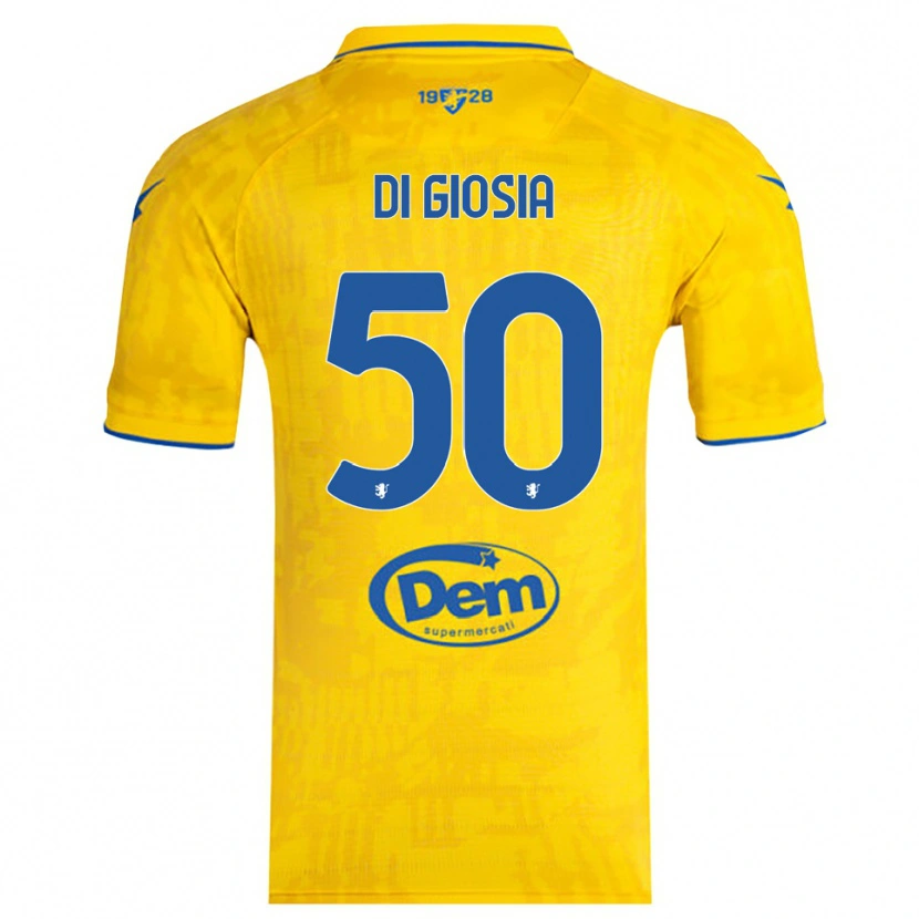 Danxen Kinder Jacopo Di Giosia #50 Gelb Blau Heimtrikot Trikot 2025/26 T-Shirt Österreich