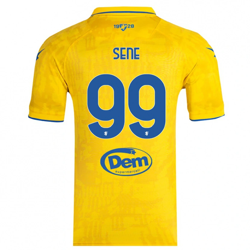 Danxen Kinder Fallou Sene #99 Gelb Blau Heimtrikot Trikot 2025/26 T-Shirt Österreich
