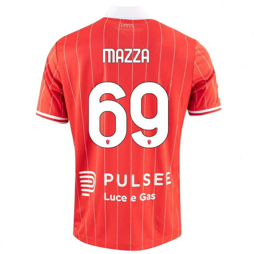 Danxen Kinder Andrea Mazza #69 Rot Weiß Heimtrikot Trikot 2025/26 T-Shirt Österreich