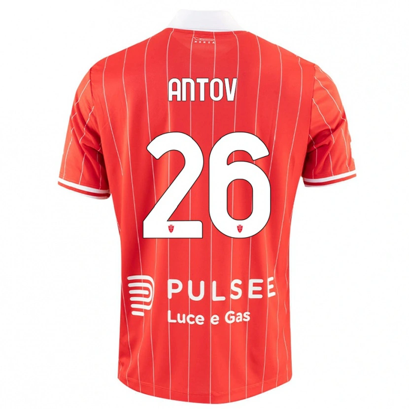 Danxen Kinder Valentin Antov #26 Rot Weiß Heimtrikot Trikot 2025/26 T-Shirt Österreich