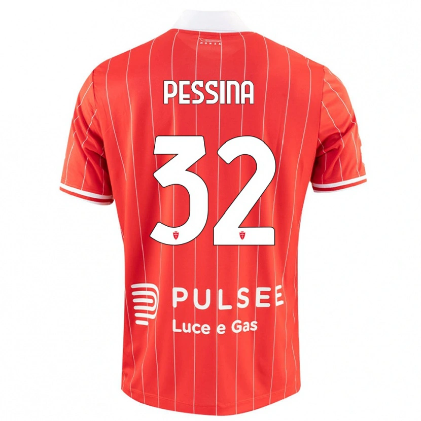 Danxen Kinder Matteo Pessina #32 Rot Weiß Heimtrikot Trikot 2025/26 T-Shirt Österreich