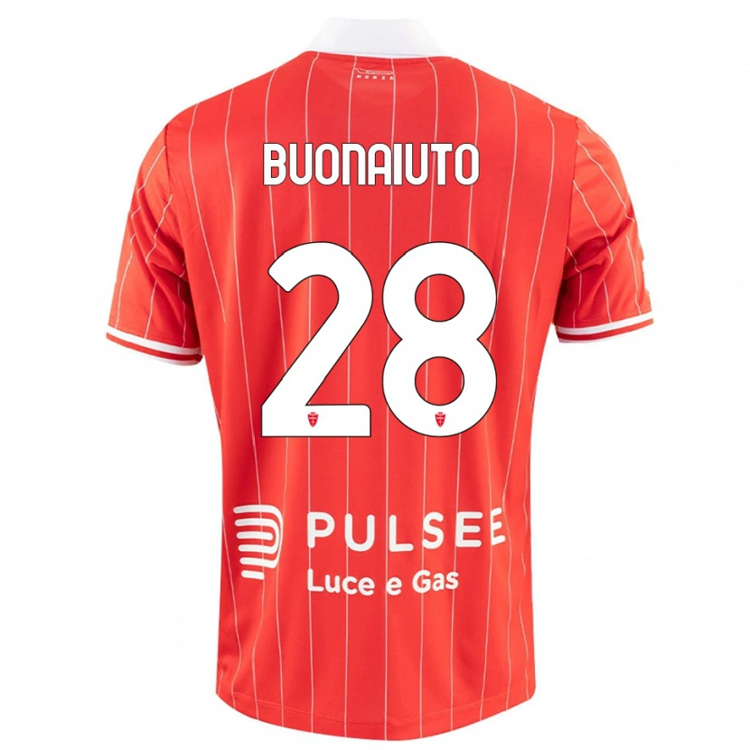 Danxen Kinder Marco Buonaiuto #28 Rot Weiß Heimtrikot Trikot 2025/26 T-Shirt Österreich