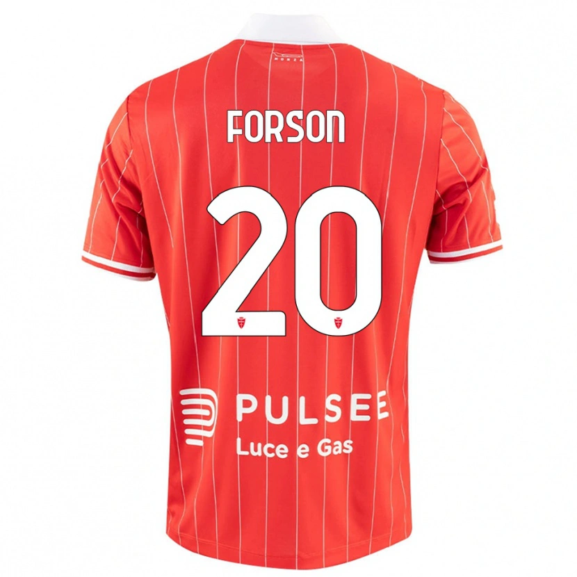 Danxen Kinder Omari Forson #20 Rot Weiß Heimtrikot Trikot 2025/26 T-Shirt Österreich