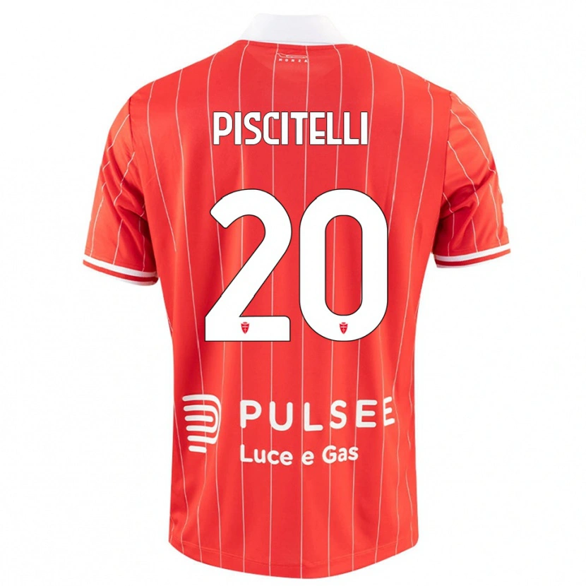 Danxen Kinder Pasquale Piscitelli #20 Rot Weiß Heimtrikot Trikot 2025/26 T-Shirt Österreich