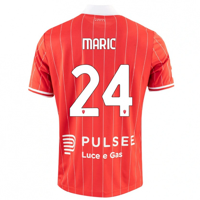 Danxen Kinder Mirko Marić #24 Rot Weiß Heimtrikot Trikot 2025/26 T-Shirt Österreich