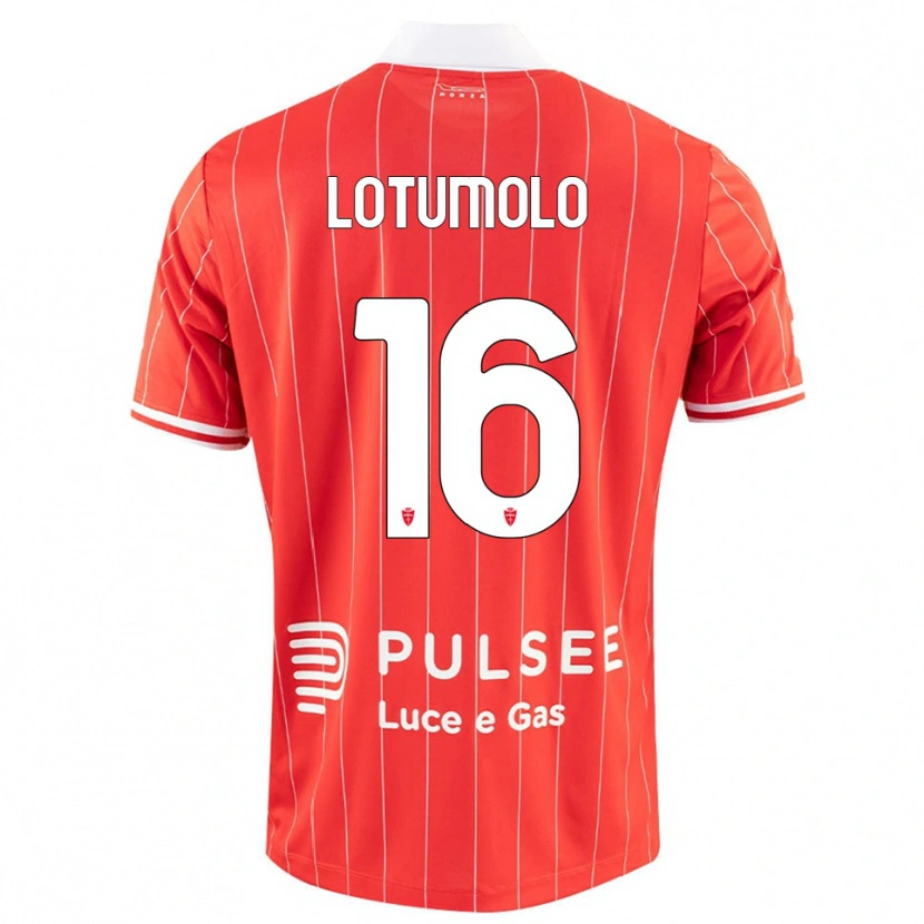 Danxen Kinder Matteo Lotumolo #16 Rot Weiß Heimtrikot Trikot 2025/26 T-Shirt Österreich