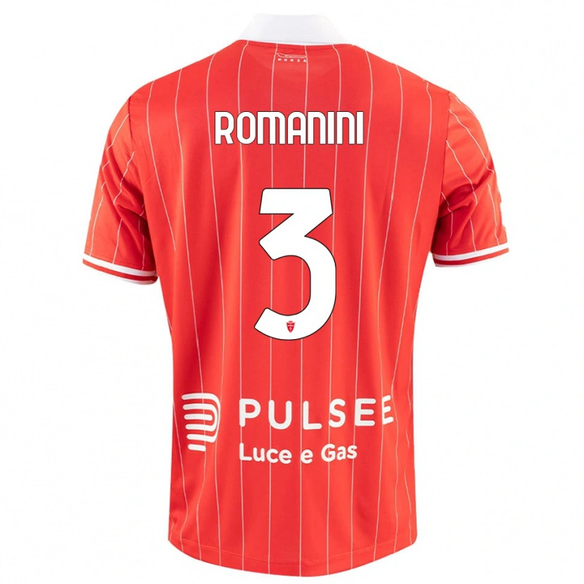Danxen Kinder Andrea Romanini #3 Rot Weiß Heimtrikot Trikot 2025/26 T-Shirt Österreich