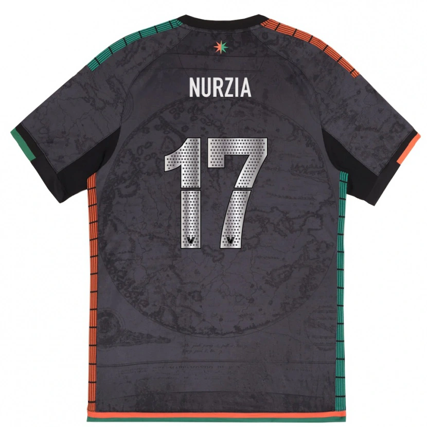 Danxen Kinder Martina Nurzia #17 Dunkelgrau Heimtrikot Trikot 2025/26 T-Shirt Österreich