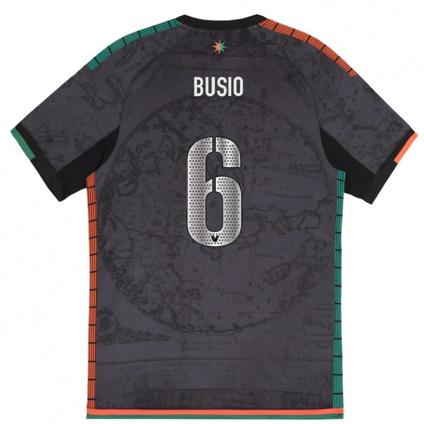Danxen Kinder Gianluca Busio #6 Dunkelgrau Heimtrikot Trikot 2025/26 T-Shirt Österreich