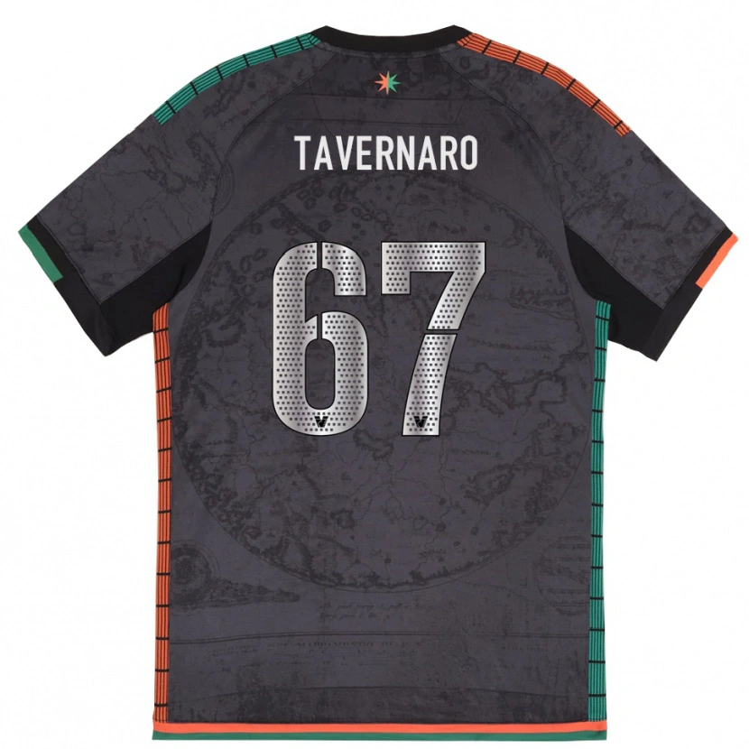 Danxen Kinder Federico Tavernaro #67 Dunkelgrau Heimtrikot Trikot 2025/26 T-Shirt Österreich