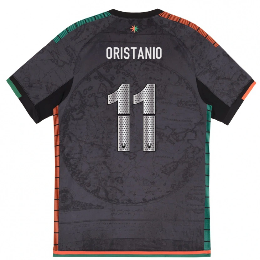Danxen Kinder Gaetano Oristanio #11 Dunkelgrau Heimtrikot Trikot 2025/26 T-Shirt Österreich