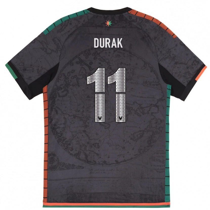 Danxen Kinder Malik Durak #11 Dunkelgrau Heimtrikot Trikot 2025/26 T-Shirt Österreich