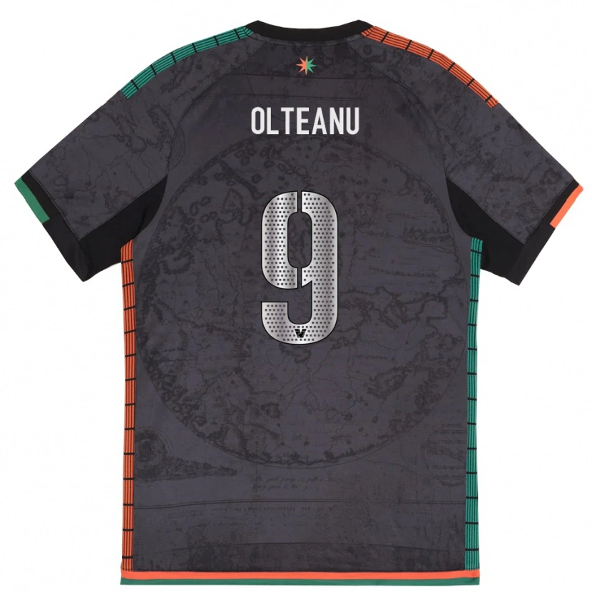 Danxen Kinder Alberto Olteanu #9 Dunkelgrau Heimtrikot Trikot 2025/26 T-Shirt Österreich