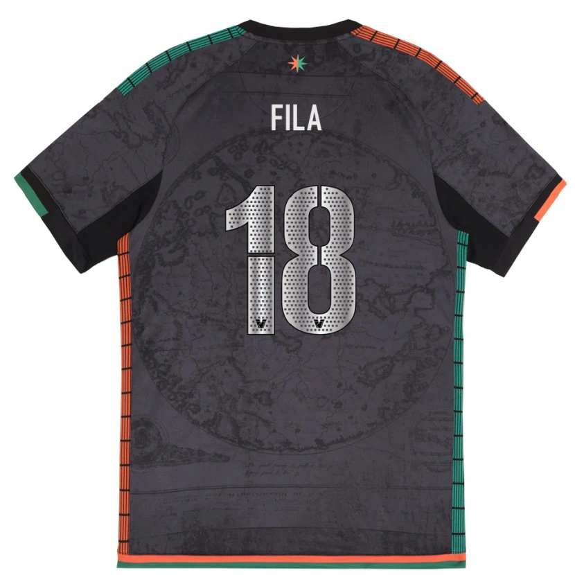 Danxen Kinder Daniel Fila #18 Dunkelgrau Heimtrikot Trikot 2025/26 T-Shirt Österreich