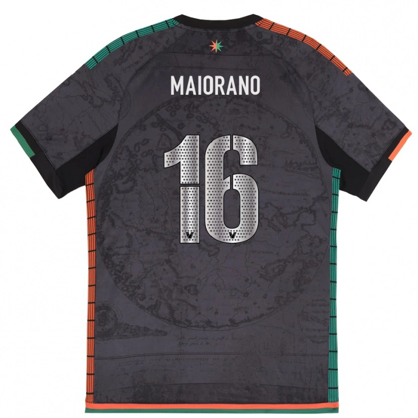Danxen Kinder Francesco Maiorano #16 Dunkelgrau Heimtrikot Trikot 2025/26 T-Shirt Österreich