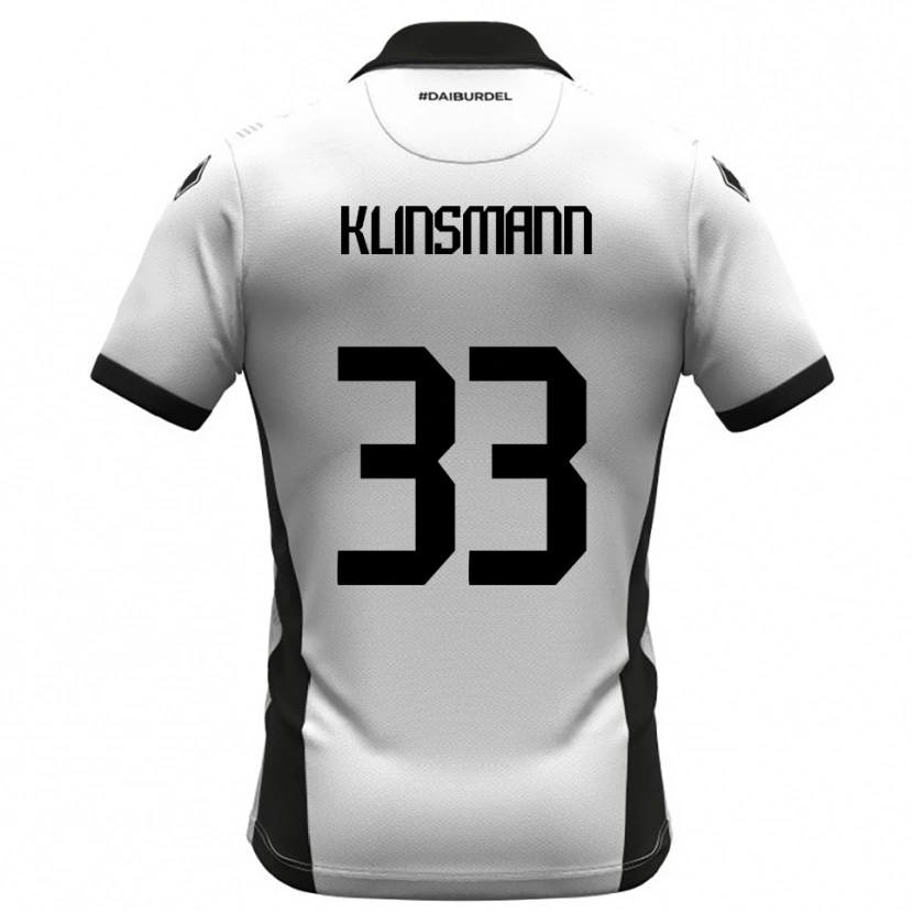 Danxen Kinder Jonathan Klinsmann #33 Weiß Schwarz Orange Heimtrikot Trikot 2025/26 T-Shirt Österreich