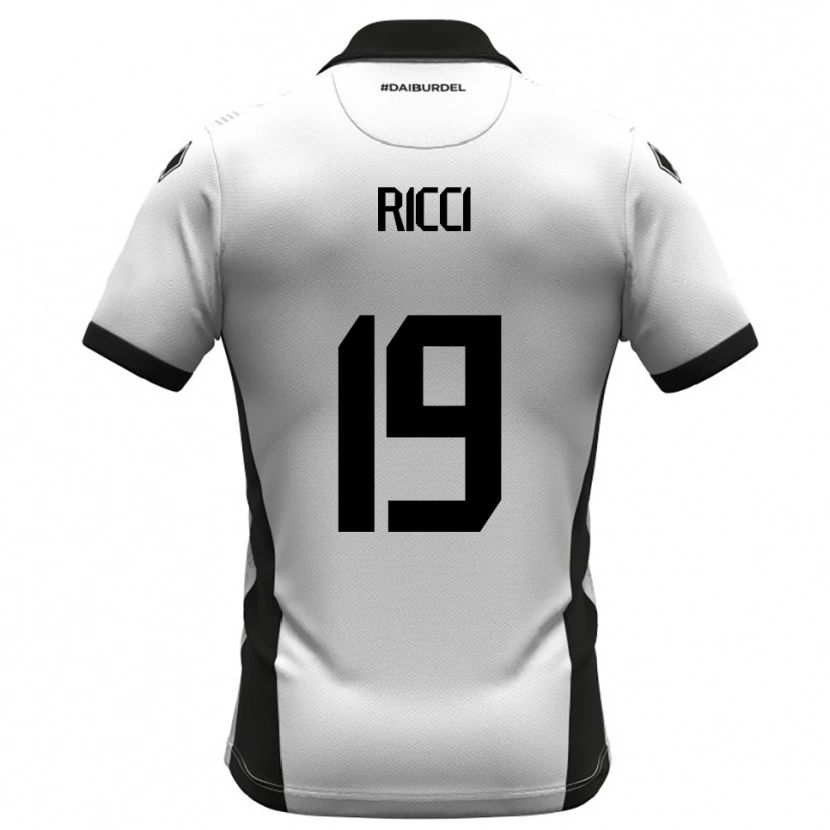 Danxen Kinder Gabriele Ricci #19 Weiß Schwarz Orange Heimtrikot Trikot 2025/26 T-Shirt Österreich