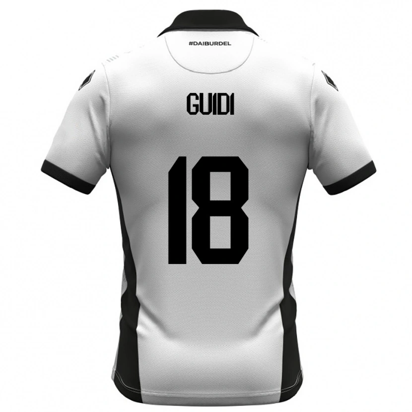 Danxen Kinder Matteo Guidi #18 Weiß Schwarz Orange Heimtrikot Trikot 2025/26 T-Shirt Österreich